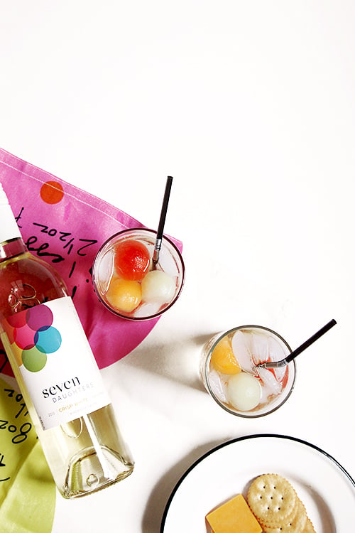 Brighten Up Summer Drinks with Melon Ball Ice Cubes