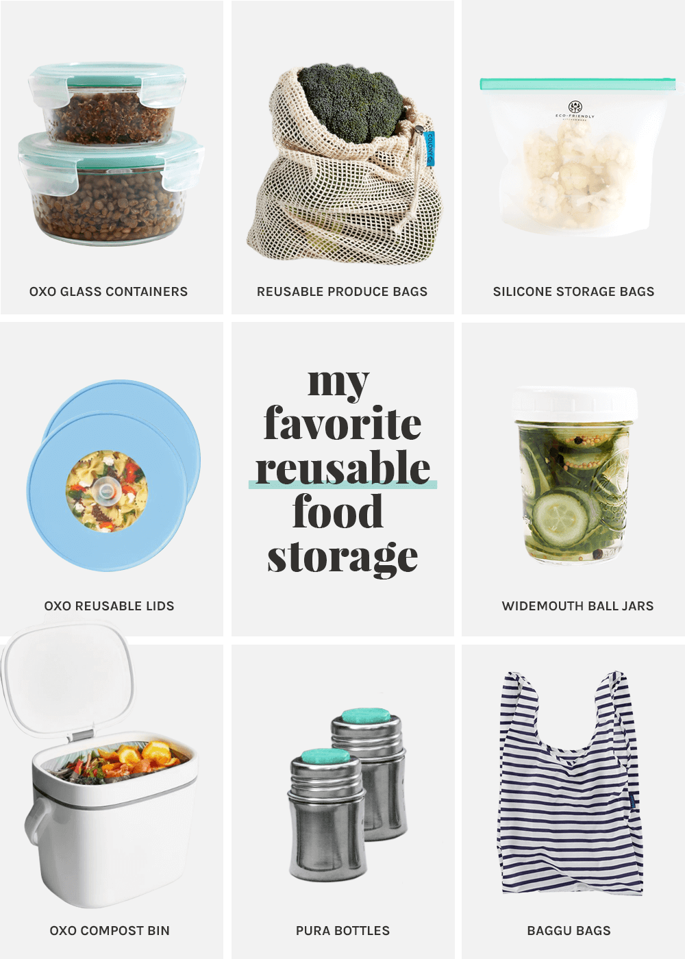 Reusable Food Storage - The Faux Martha